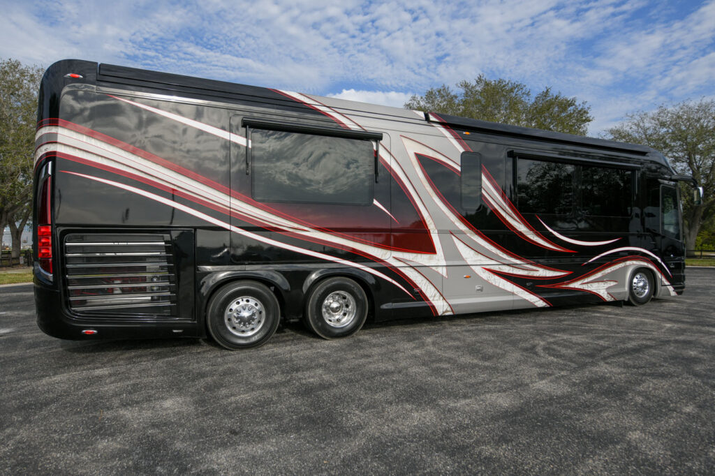 2017 Newell P50Quad Slide 2-Full BathsDouble Bunks - The Motorcoach Store